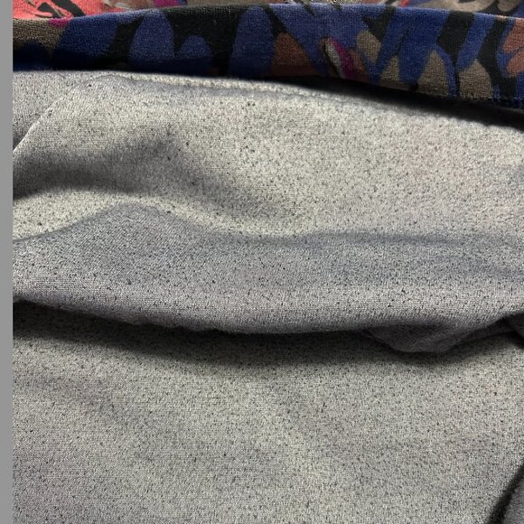 Style & Co. Sport Velour Abstract Floral Cowl Neck Top Women's Size XL - Picture 6 of 9